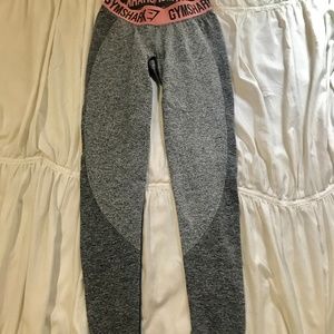 Gymshark Pants - Gymshark Flex legging grey pink full length XS Gymshark Pants - Gymshark Flex legging grey pink full length XS